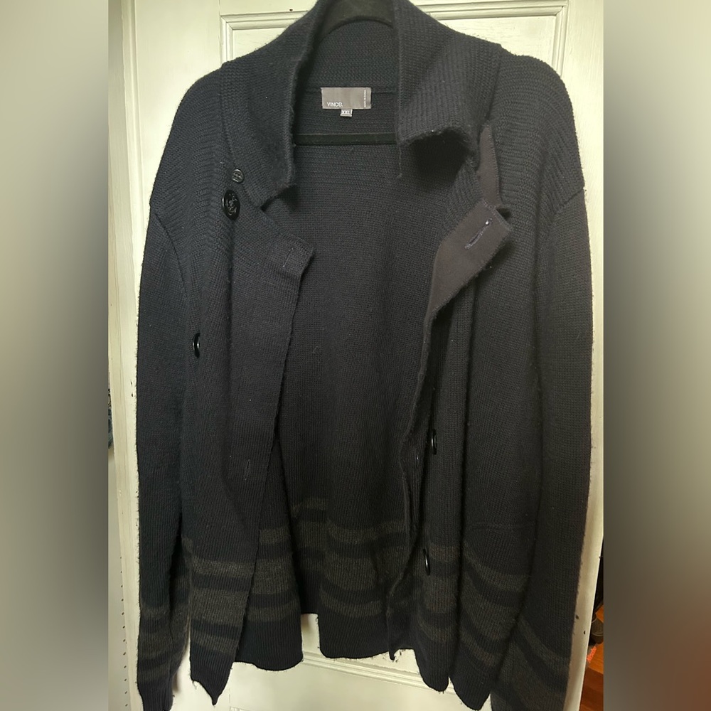 Vince Navy and Gray Men's Jacket